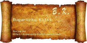 Bugarszky Kitti névjegykártya